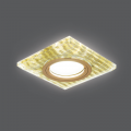Светильник Gauss Backlight BL081 квадрат золотые нити/золото GU5.3 LED 2700K