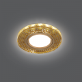Светильник Gauss Backlight BL078 круг золото/кристалл/золото GU5.3 LED 2700K
