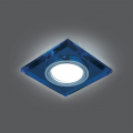 Светильник Gauss Backlight BL061 квадрат синий/хром GU5.3 LED 4100K