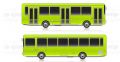 Реклама на транспорте автобус ЛИАЗ 5256 задняя часть включая стекло