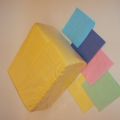 Бумажные салфетки 500 листов цветные для общепита в полиэтиленовой упаковке