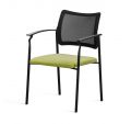 Стул "PINKO" Mesh 4legs black Arms