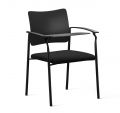 Стул "Pinko" plastic 4legs black Arms+WT
