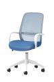 Кресло офисное "Мольер" direkt (синий/белый)