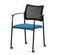 Стул "PINKO" Mesh cast black Arms