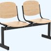 Блок стульев 2-местный, жесткий, не откидывающиеся сиденья Модель 252