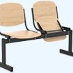 Блок стульев 2-местный, жесткий, откидывающиеся сиденья Модель 252О