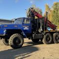 Лесовоз Урал 4320 с новым манипулятором Велмаш Палфингер