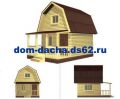 Дачный домик с мансардой и терраской 40м²