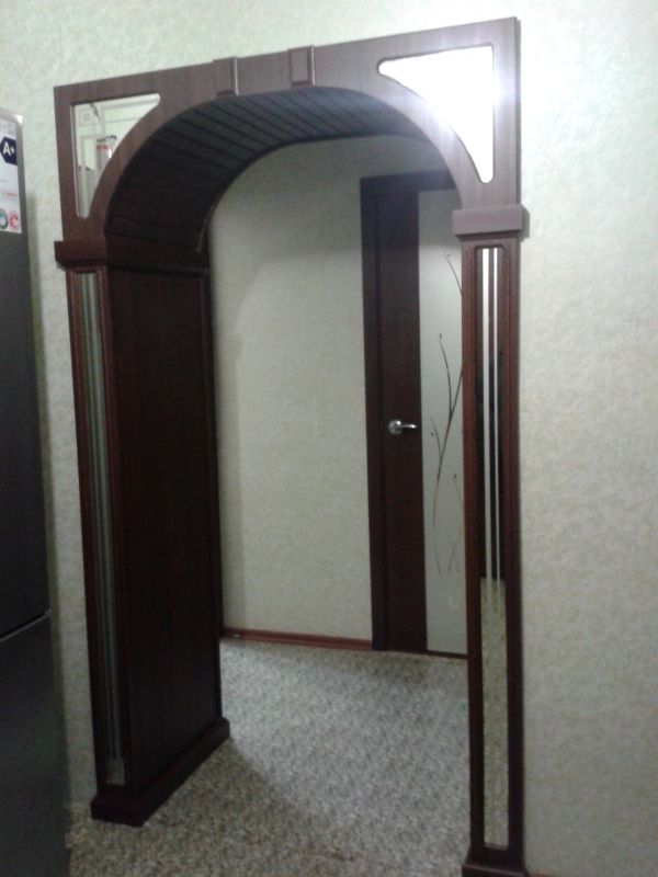 арка люкс с зеркалом, нестандартная глубина