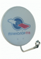Антенна спутниковая с логотипом Триколор ТВ 0,55 FZ оц 35,5дб