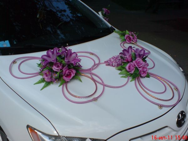 Свадебные украшения для авто 