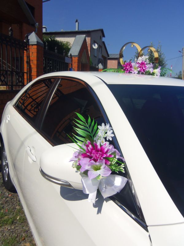 Свадебные украшения для авто 