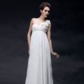 Шифоновое свадебное платье для беременных 00067034
