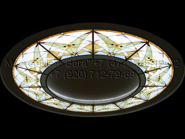 Потолочная лампа Витраж Тиффани по индивидуальному заказу
