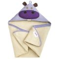 Полотенце с капюшоном 3 Sprouts Фиолетовый бегемотик
