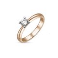 Помолвочное кольцо из розового золота с бриллиантами