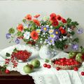 Гобеленовое панно Цветы и ягоды 108x70, 70x50