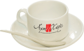 Фирменные кофейные комплекты с Вашим логотипом, изображением для ресторана и кафе. Печать на чашках