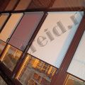 Рулонные шторы на коричневые пластиковые окна