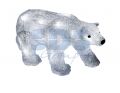 Акриловая светодиодная фигура "Медведь", 17 см, на батарейках, 24 светодиода