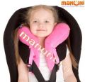 Ортопедическая транспортная подушка для детей розовый/малиновый
