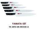 Yamata-set - набор ножей Mikadzo yamata (5 ножей) + подставка
