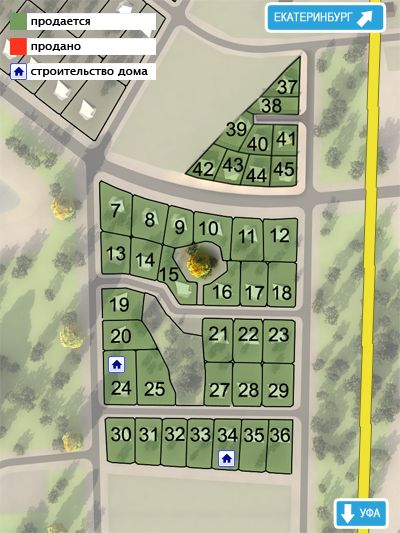 Продам земельные участки в квартале Центральный коттеджного поселка КЛЮЧИ (Челябинск)