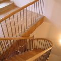 Деревянная лестница комбинированная
