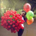 Цветы из воздушных шаров - розы