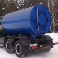 Vacuum tank truck (suction truck) on Russian KAMAZ chassis