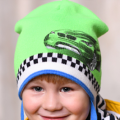 Детская весенняя шапка «Гонщик» для мальчика