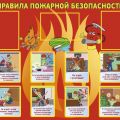 Стенд по пожарной безопасности для школ и детских садов