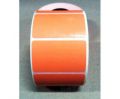 Цветные (оранжевые) термоэтикетки 58x40х700 самоклеющиеся для печати