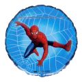 Фольгированный шар с рисунком 401539P FLEXMETAL круг 18" Человек-паук серебро