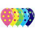 Воздушные шары с рисунком #302010 S12 Цветные точки 612051