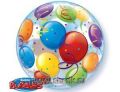 Пластиковые шары. Single Bubble, Double Bubble, Deco Bubble, Разноцветные Deco Bubbles Qualatex