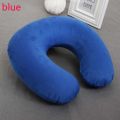 Дорожная подушка с эффектом памяти U-Neck Pillow, синий