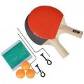Набор для тенниса: ракетка 2 шт, теннисный мяч 3 шт, держатель для сетки 2 шт, сетка, дерево