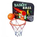 Набор для баскетбола, детский, корзина, 23х18 см, 2 мяча, пластик