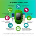 Детские часы GPS трекер Smart Baby Watch Q50 - зеленые