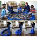 Сумка-коврик для игрушек Toy Bag, 150 см - красно-синий
