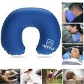 Дорожная подушка с эффектом памяти U-Neck Pillow, голубой