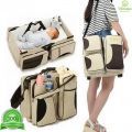 Многофункциональная сумка для мам - детская кровать для путешествий, бежевый-коричневый
