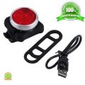 Универсальный фонарь для велосипеда LED Light Combo Zecto Drive HJ-030, USB, красный