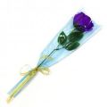 Роза из парфюмированного мыла Soap Flower, 39 см, фиолетовый