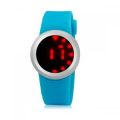 Ультратонкие силиконовые LED часы Nexer G1218 синие