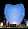 Небесный фонарик желаний Сердце, голубой