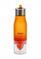 Бутылка для воды с соковыжималкой 0,6 л, оранжевый
