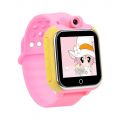 Трендовые часы Умные детские часы Q100 c GPS трекером и камерой, розовый